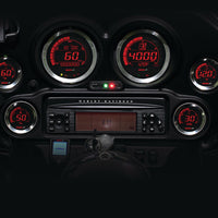 Koso Hd-02 Series Gauge Kit Black Bezel Oil Temp - Silver - Harddrive Products