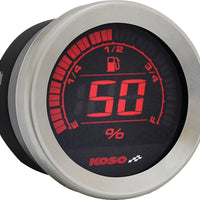 Koso Hd-02 Series Gauge Kit Black Bezel Oil Temp - Silver - Harddrive Products