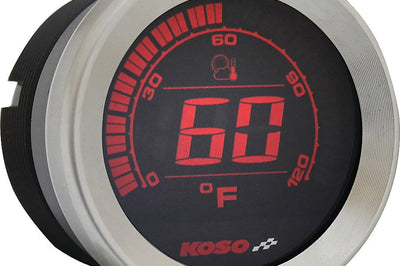 Koso Hd-02 Series Gauge Kit Black Bezel Oil Temp - Harddrive Products