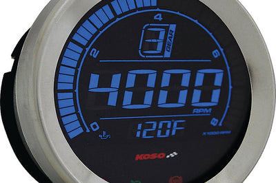 Koso Hd-02 Series Gauge Kit Black Bezel Oil Temp - Harddrive Products