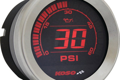 Koso Hd-02 Series Gauge Kit Black Bezel Oil Temp - Harddrive Products