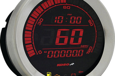 Koso Hd-02 Series Gauge Kit Black Bezel Oil Temp - Harddrive Products