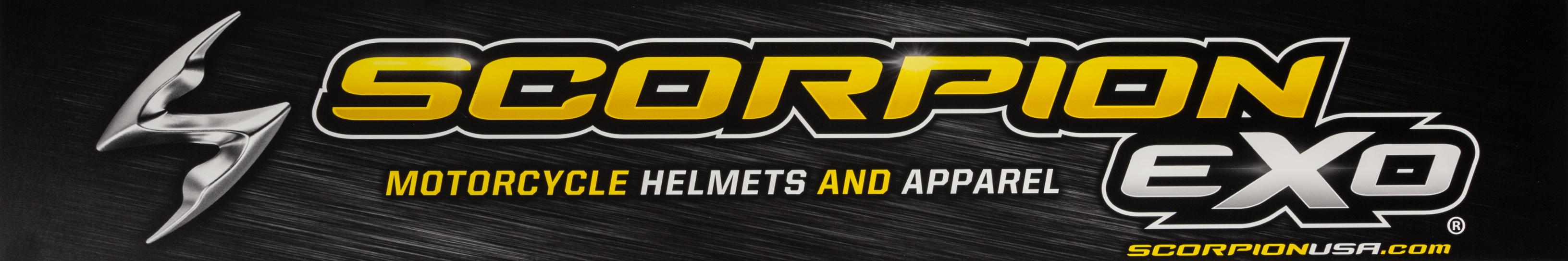 Scorpion Exo Header Sign 6mm 43.75 Sintra Single-sided W/ Velcro - Harddrive Products