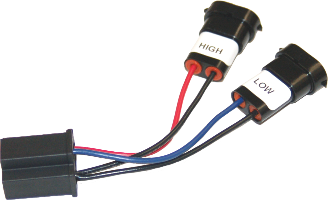 Namz Custom Cycle Headlight Adaptor Pigtail W/mating H9/h11 To H4 Conn - Harddrive Products