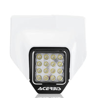 Acerbis Headlight Vsl Hus `20 White - Orange - Snowmobile Collection