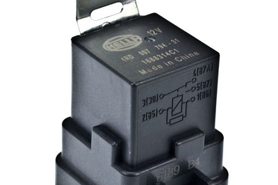 Hella 12V 20/40 Amp SPDT RES Relay with Weatherproof Bracket - Single - Lights