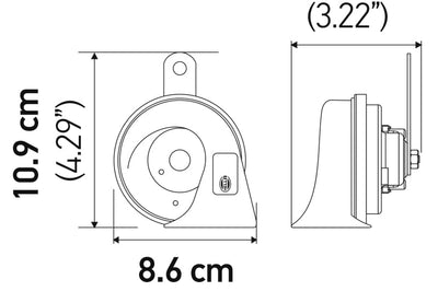 Hella 12V Twin Trumpet Horn Kit with Bracket - Toyota - Exterior Styling