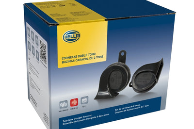 Hella 12V Twin Trumpet Horn Kit with Bracket - Toyota - Exterior Styling