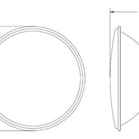 Hella 178mm (7in) H4 12V 60/55W Single High/Low Beam Headlamp - Lights