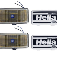 Hella 550 Series 55W 12V H3 Fog Lamp Kit - Amber - Lights