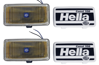 Hella 550 Series 55W 12V H3 Fog Lamp Kit - Amber - Lights