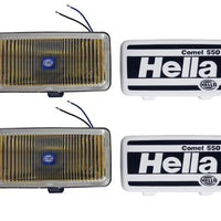 Hella 550 Series 55W 12V H3 Fog Lamp Kit - Amber - Lights