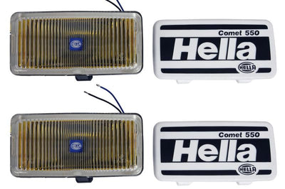 Hella 550 Series 55W 12V H3 Fog Lamp Kit - Amber - Lights