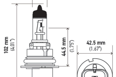Hella 9007 HB5 12V 65/55W Halogen Bulb PX29t - Lights