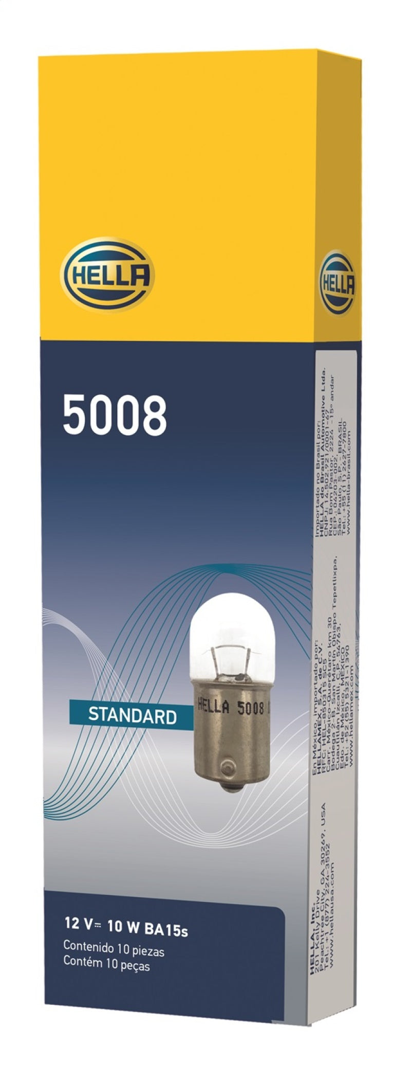 Hella Bulb 5008 12V 10W BA15s B6 - Lights