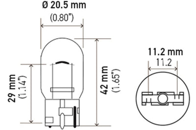 Hella Bulb 7441 12V 27W W3X16d T6.5 - Lights