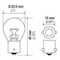 Hella Bulb 93 12V 13W BA15s S8 - Lights