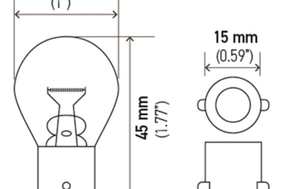 Hella Bulb 93 12V 13W BA15s S8 - Lights