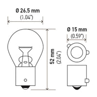 Hella Bulb 9507 24V 21W BAU15s S8 AMBER - Lights