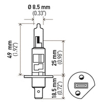 Hella Bulb H1 12V 55W P14.5s T2.5 LONGLIFE - Lights