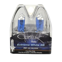 Hella Optilux 12V 60/55W H4/9003 P43t Extreme White XB Bulb (Pair) - Lights