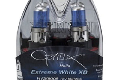 Hella Optilux H13/9008 12V 60/55W XB Xenon White Bulbs (Pair) - Lights