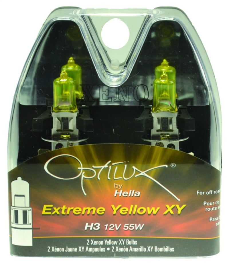 Hella Optilux H3 12V/55W XY Extreme Yellow Bulb - Lights