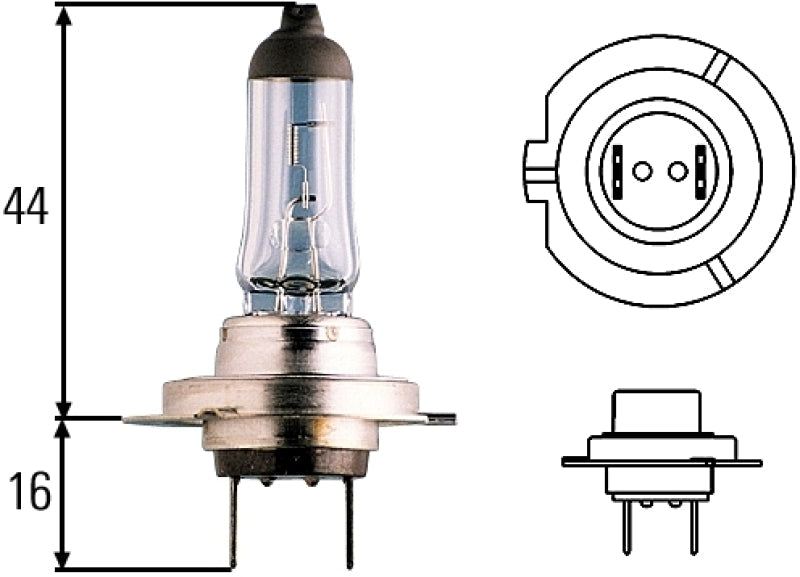 Hella Optilux H7 12V/55W XY Xenon Yellow Bulb - Lights