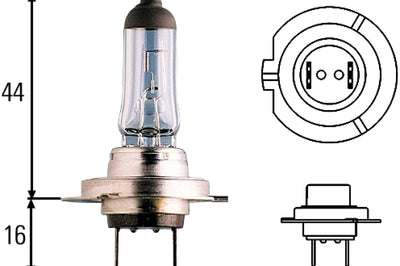 Hella Optilux H7 12V/55W XY Xenon Yellow Bulb - Lights