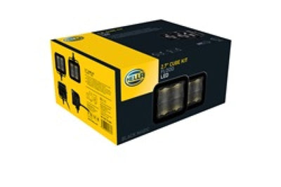 Hella Universal Black Magic 2.7in L.E.D. Cube Kit - Flood Beam - Lights