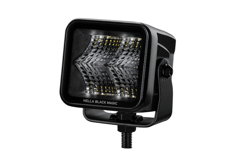 Hella Universal Black Magic 2.7in L.E.D. Cube Kit - Flood Beam - Lights