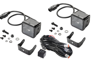 Hella Universal Black Magic 2.7in L.E.D. Cube Kit - Flood Beam - Lights