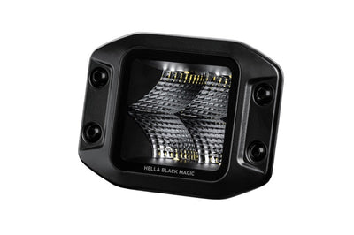 Hella Universal Black Magic 3.2in L.E.D. Cube Kit - Flood Beam (Flush Mount) - Lights