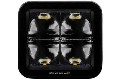 Hella Universal Black Magic 3.2in L.E.D. Cube Kit - Flood Beam (Long Range) - Lights