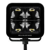 Hella Universal Black Magic 3.2in L.E.D. Cube Kit - Flood Beam (Long Range) - Lights