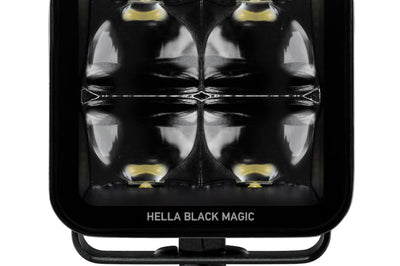 Hella Universal Black Magic 3.2in L.E.D. Cube Kit - Flood Beam (Long Range) - Lights