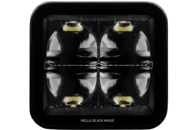 Hella Universal Black Magic 3.2in L.E.D. Cube Kit - Flood Beam (Long Range) - Lights