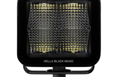 Hella Universal Black Magic 3.2in L.E.D. Cube Kit - Flood Beam (Short Range) - Lights