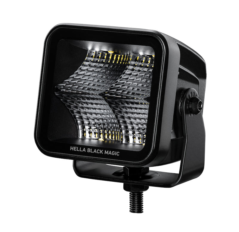 Hella Universal Black Magic 3.2in L.E.D. Cube Kit - Flood Beam (Short Range) - Lights