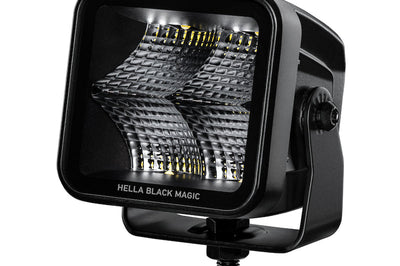 Hella Universal Black Magic 3.2in L.E.D. Cube Kit - Flood Beam (Short Range) - Lights