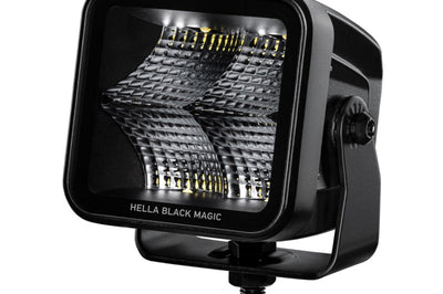 Hella Universal Black Magic 3.2in L.E.D. Cube Kit - Flood Beam (Short Range) - Lights