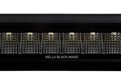 Hella Universal Black Magic 6 L.E.D. Flush Mount Mini Light Bar - Flood Beam - Lights