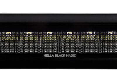 Hella Universal Black Magic 6 L.E.D. Flush Mount Mini Light Bar - Flood Beam - Lights