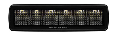 Hella Universal Black Magic 6 L.E.D. Mini Light Bar - Flood Beam - Lights