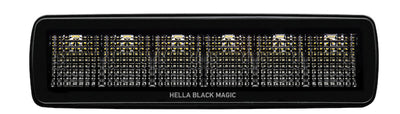 Hella Universal Black Magic 6 L.E.D. Mini Light Bar - Flood Beam - Lights