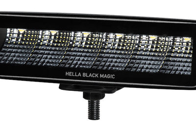 Hella Universal Black Magic 6 L.E.D. Mini Light Bar - Flood Beam - Lights
