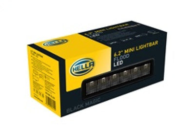 Hella Universal Black Magic 6 L.E.D. Mini Light Bar - Flood Beam - Lights