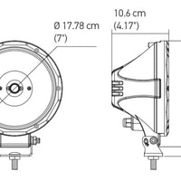 Hella Value Fit 7in Light - 30W Round Spot Beam - LED - Lights