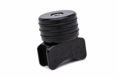 Axia Helmet Air Hose Plug/mount- Silver - Black - Atv Performance Products