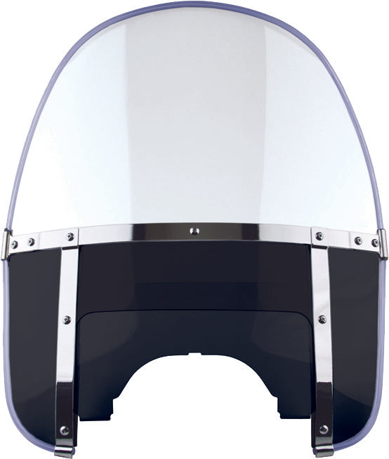 National Cycle Heritage Beaded Windshield Blue Adjustable Window - Black/Clear